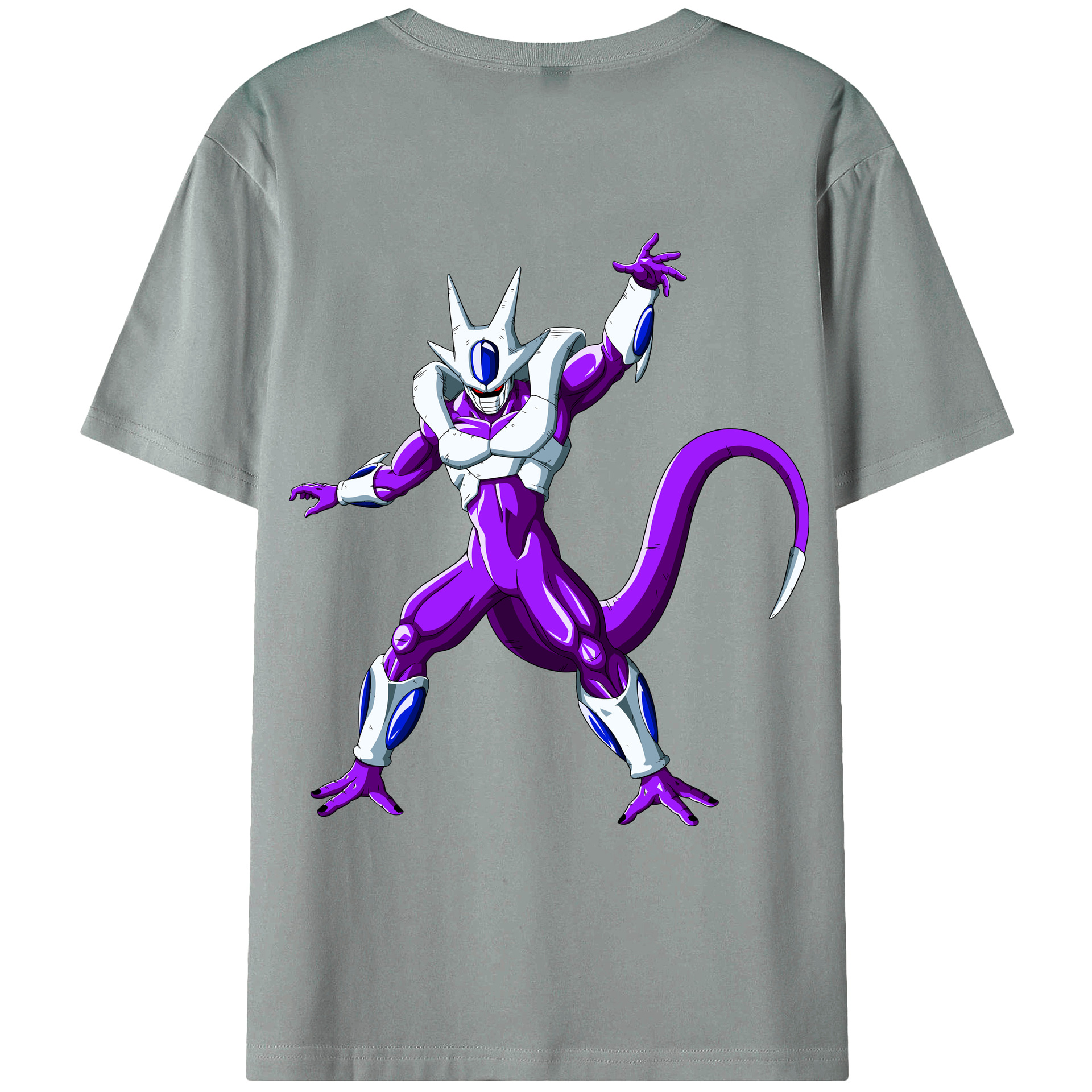 （画像用） ドラゴンボール クウラ DRAGON BALL Cooler Coora 綿100％ メンズ半袖Tシャツ（バックプリント） 通気性